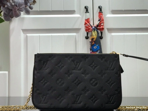 Cheap LOUIS DOUBLE ZIP VUITTON POCHETTE 0805